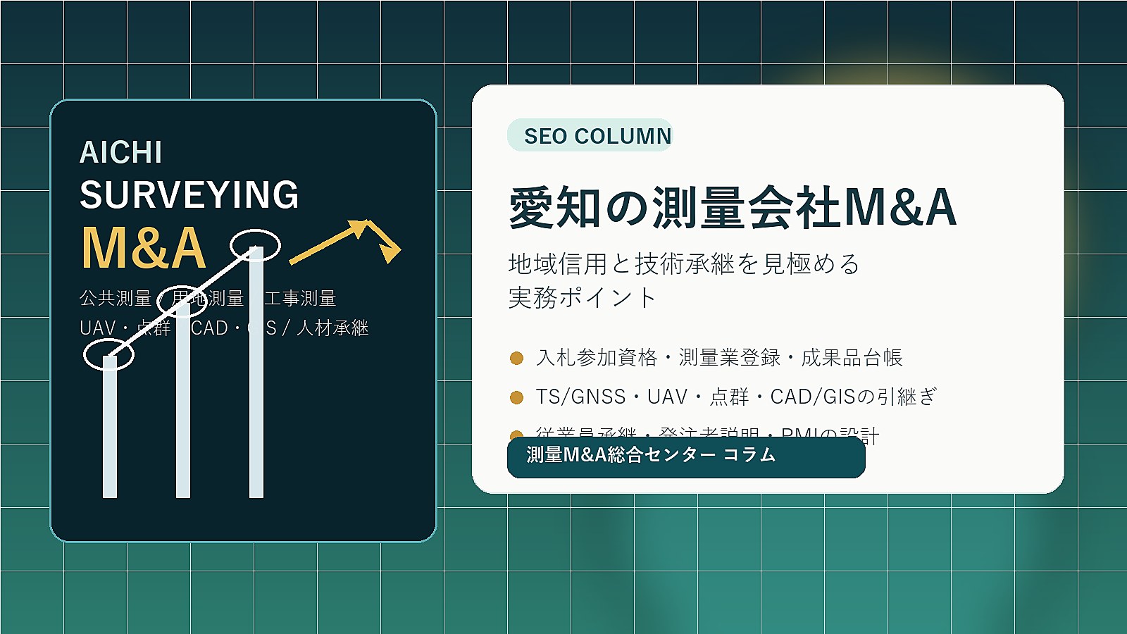 愛知の測量会社M&Aを検討する経営者向けの実務イメージ