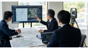 CAD/GIS 測量会社 M&Aで成果品データと図面管理を承継する相談イメージ