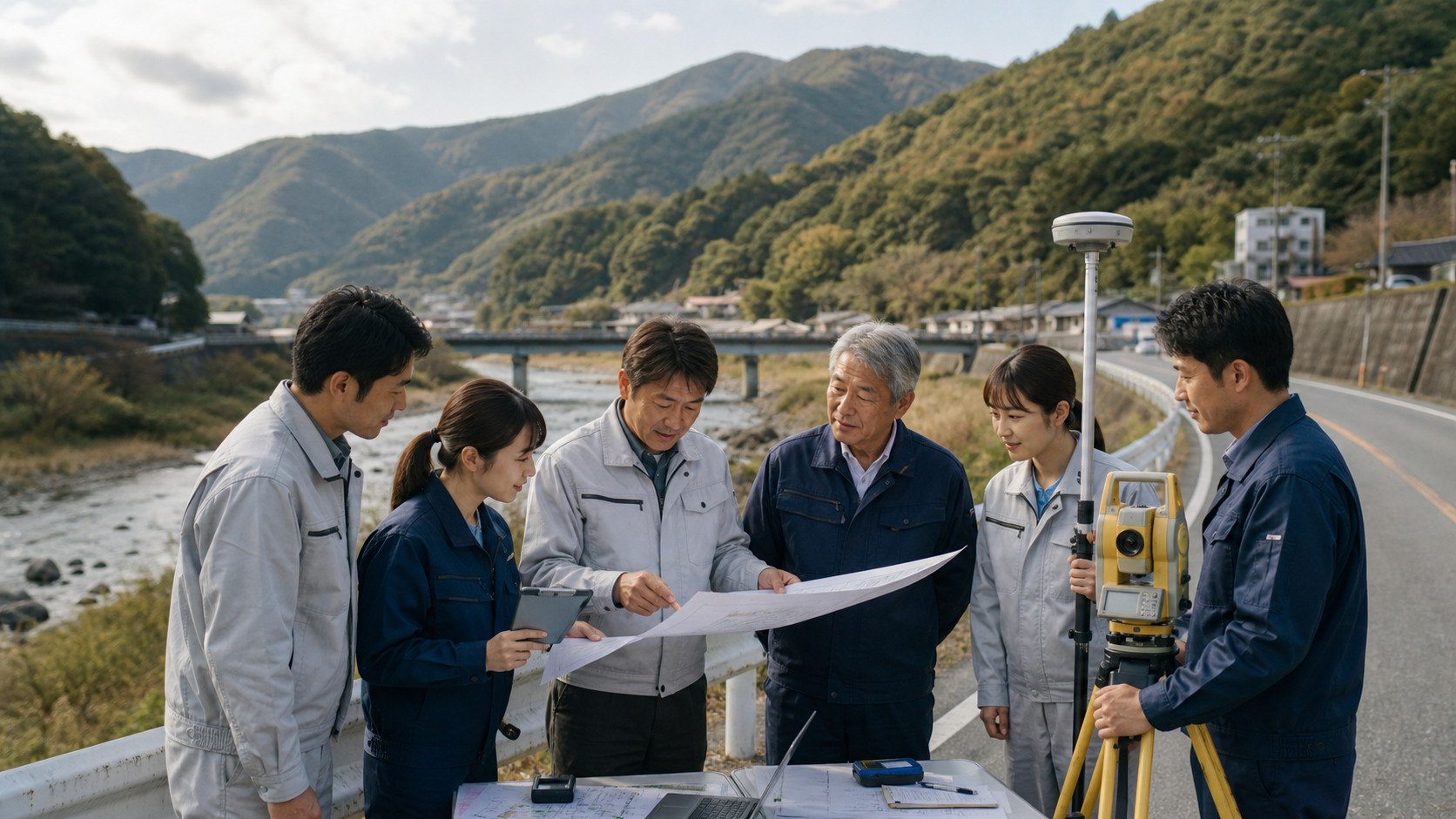 測量会社M&A 買収事例としてメイホーエンジニアリングと安芸建設コンサルタントの公表資料を分析する場面